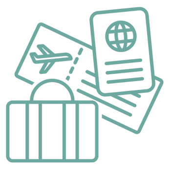 icone valise visa billet avion